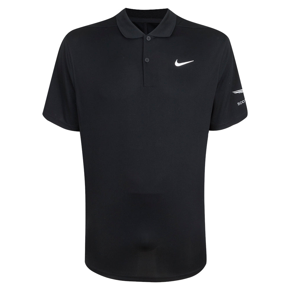 nike black golf polo