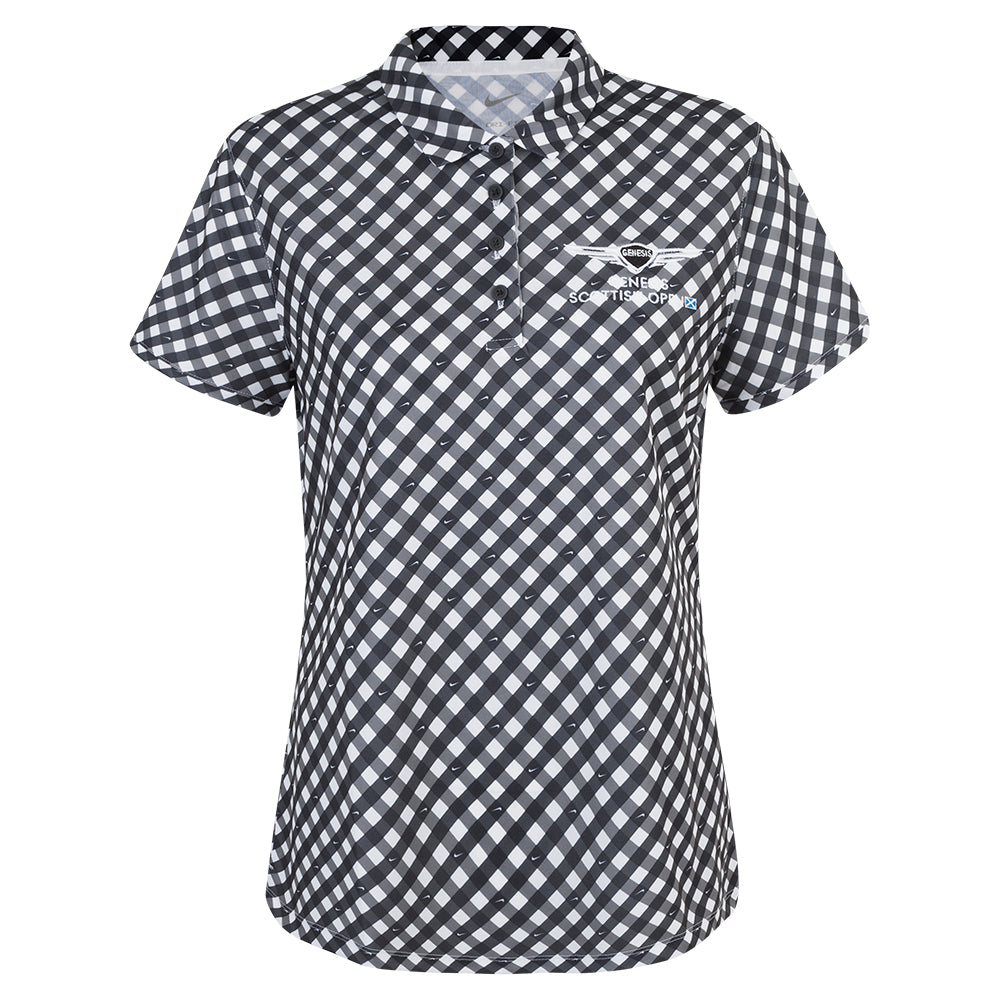 Genesis Scottish Open Nike Women's Black Printed Polo - Front
