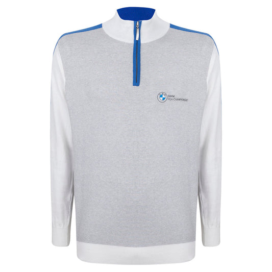 BMW PGA Championship Glenmuir Men's White Sweater - Front