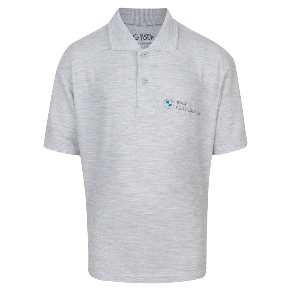 BMW PGA Championship Youth Grey Polo - Front
