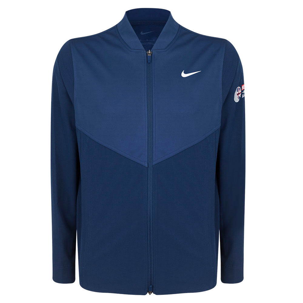 Betfred British Masters Nike Men's Navy Panel Full Zip Jacket - Front