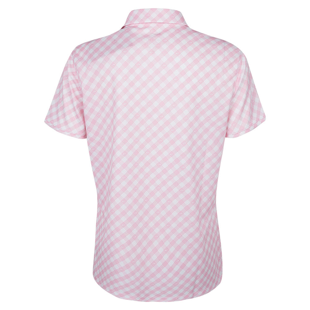 Betfred British Masters Nike Women&#39;s Pink Printed Polo - Back