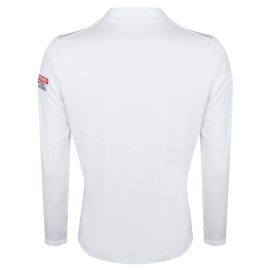 Betfred British Masters Nike Women's White 1/2 Zip Mid Layer - Back