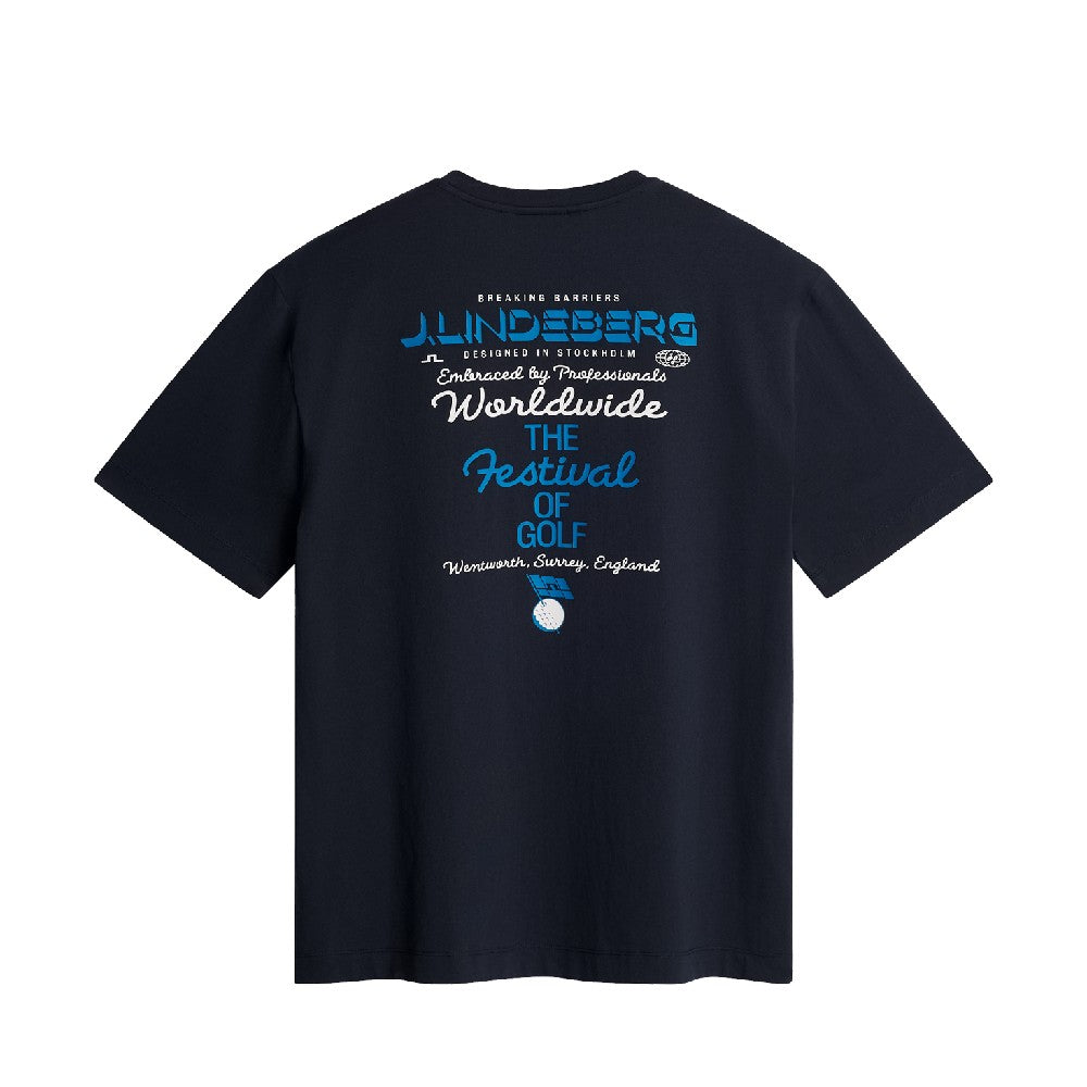 BMW PGA Championship J.Lindeberg Unisex Billy Festival of Golf Navy T-Shirt
