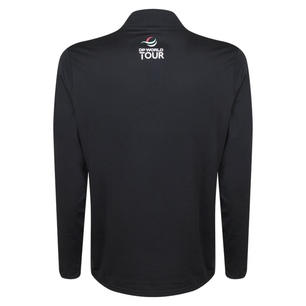 Betfred British Masters Men's Black 1/4 Zip Mid Layer