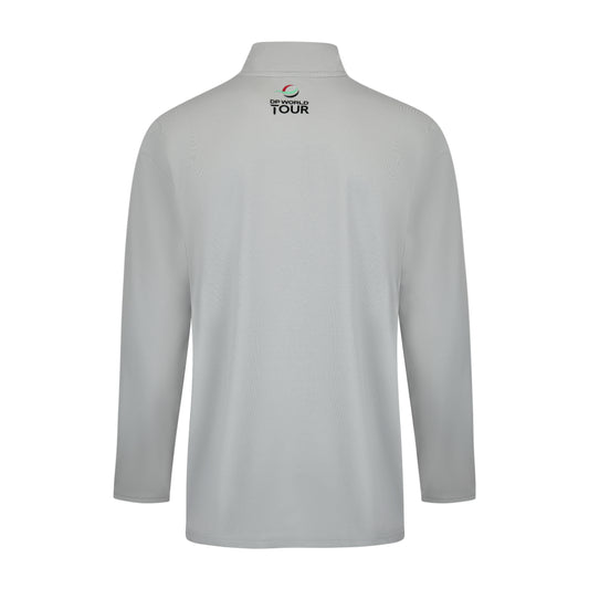 Amgen Irish Open Men's Grey 1/4 Zip Midlayer Back