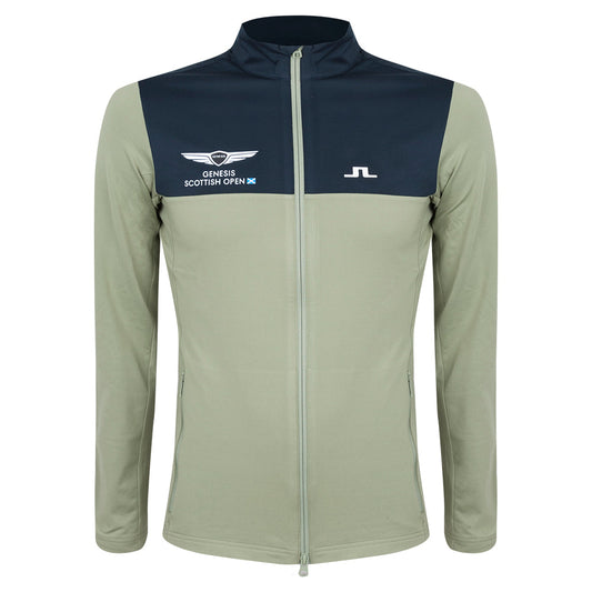 Genesis Scottish Open J.Lindeberg Men's Banks Panel Green Mid Layer