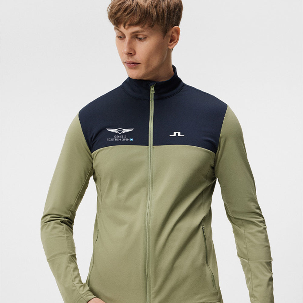 Genesis Scottish Open J.Lindeberg Men's Banks Panel Green Mid Layer