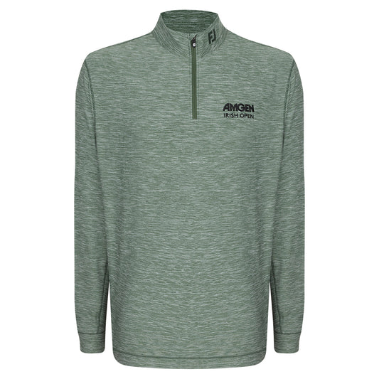 Amgen Irish Open FootJoy Men's Green 1/4 Zip Mid Layer