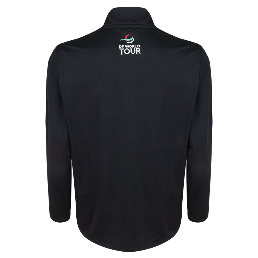Genesis Scottish Open Men's Black 1/4 Zip Mid Layer