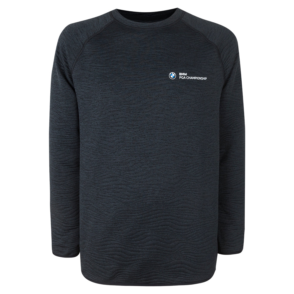 BMW PGA Championship Nike Men's Black Crew Quilted Mid Layer