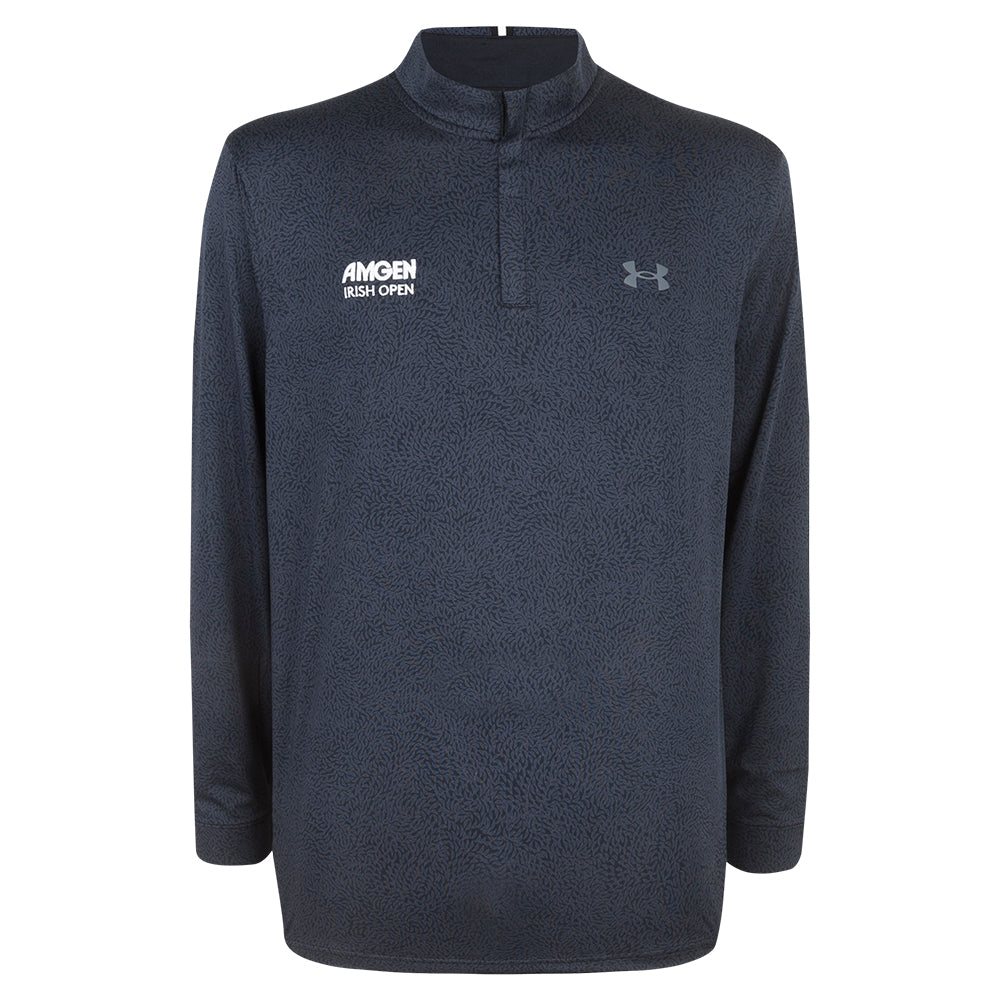 Amgen Irish Open Under Armour Men's Black Print 1/4 Zip Mid Layer
