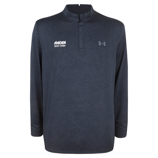 Amgen Irish Open Under Armour Men's Black Print 1/4 Zip Mid Layer