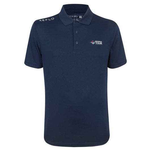 DP World Tour Reflo Men's Navy Polo Shirt