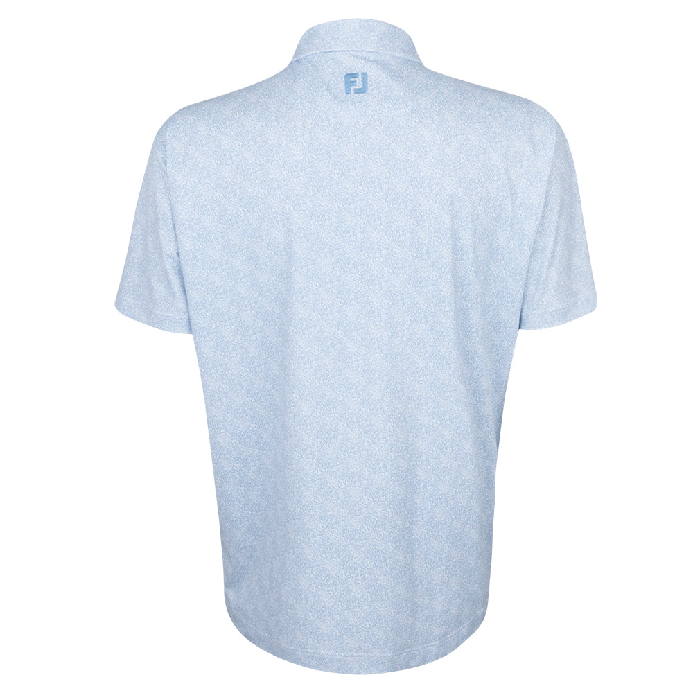Amgen Irish Open FootJoy Men's Light Blue Pattern Polo Shirt