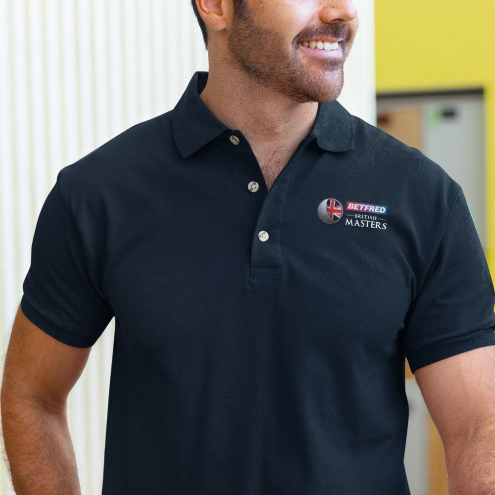 Betfred British Masters Men's Navy Polo Shirt