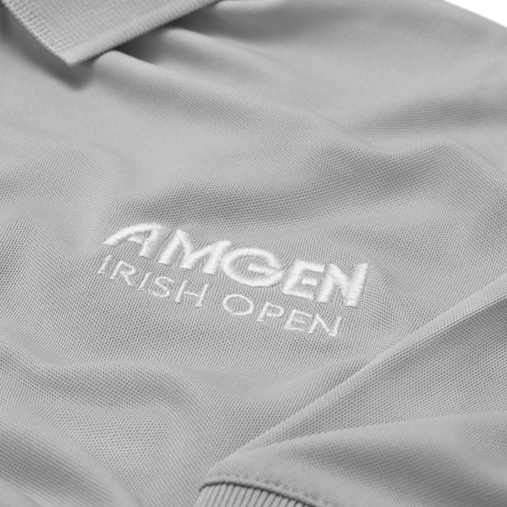 Amgen Irish Open Men's Grey Polo Shirt Detailed