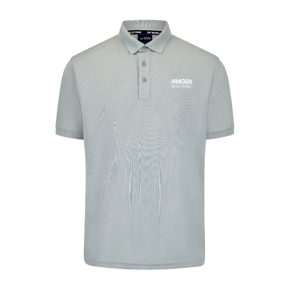 Amgen Irish Open Men's Grey Polo Shirt Front