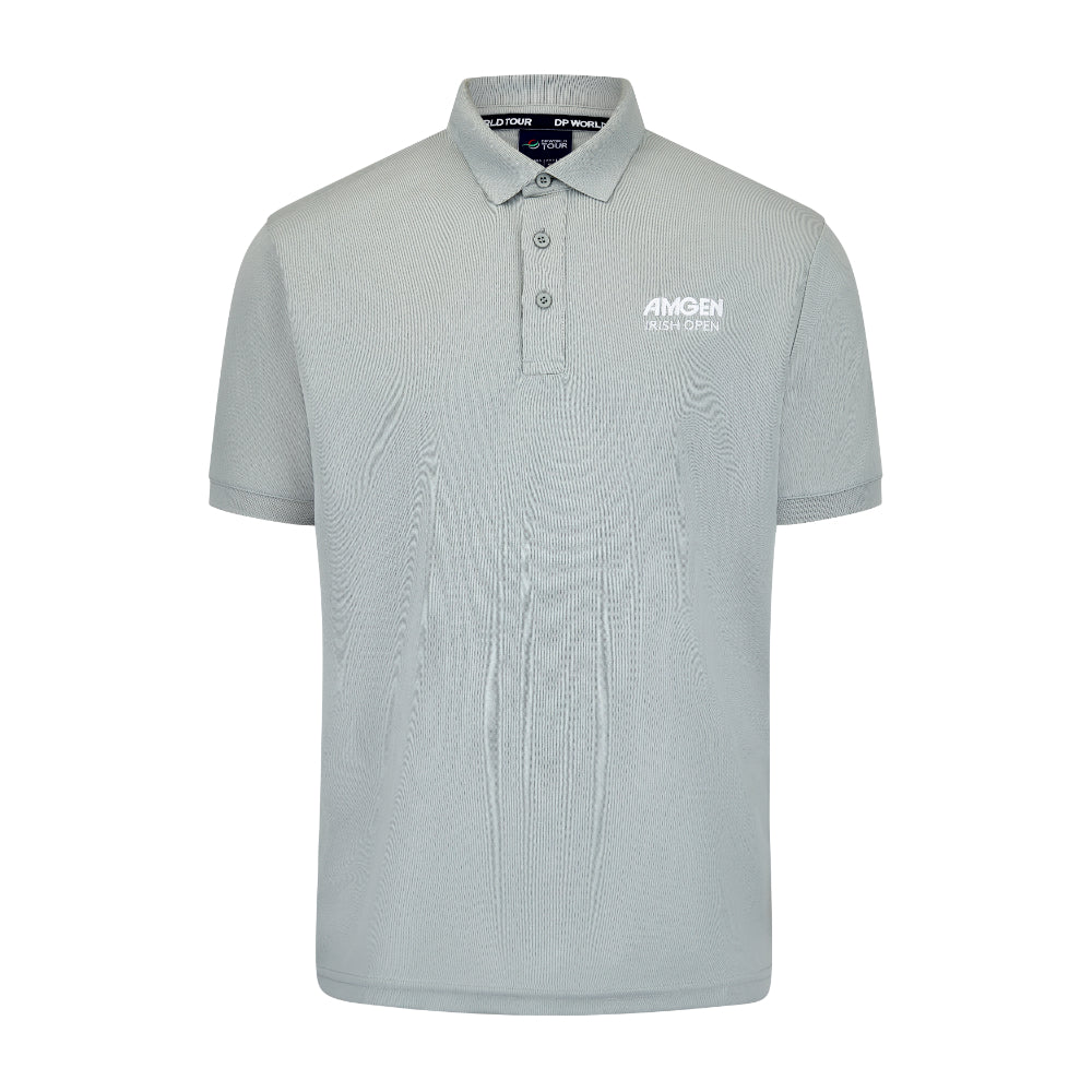 Amgen Irish Open Men&#39;s Grey Polo Shirt Front