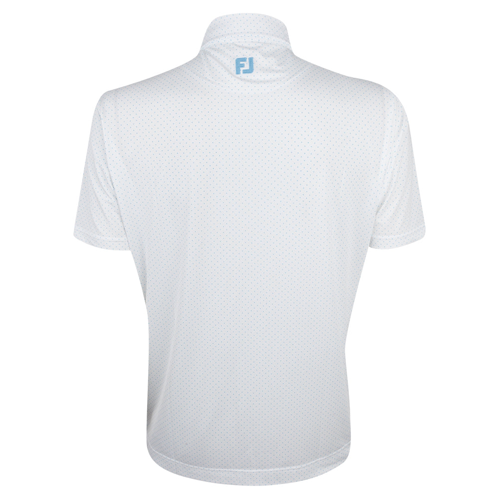 BMW PGA Championship FootJoy Men's White Dot Polo Shirt