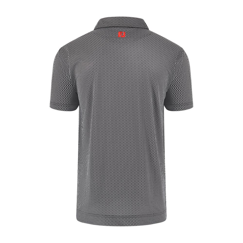 Betfred British Masters FootJoy Men's Black Pattern Polo Shirt