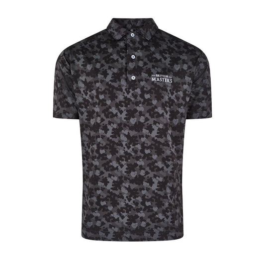 Betfred British Masters FootJoy Men's Black Camo Polo Shirt