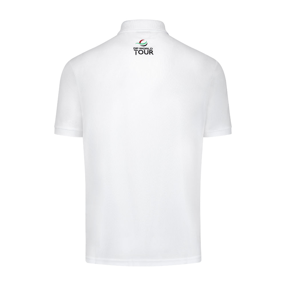 Amgen Irish Open Men's White Polo Shirt Front