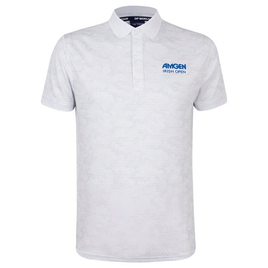 Amgen Irish Open Men's Camo White Polo Shirt