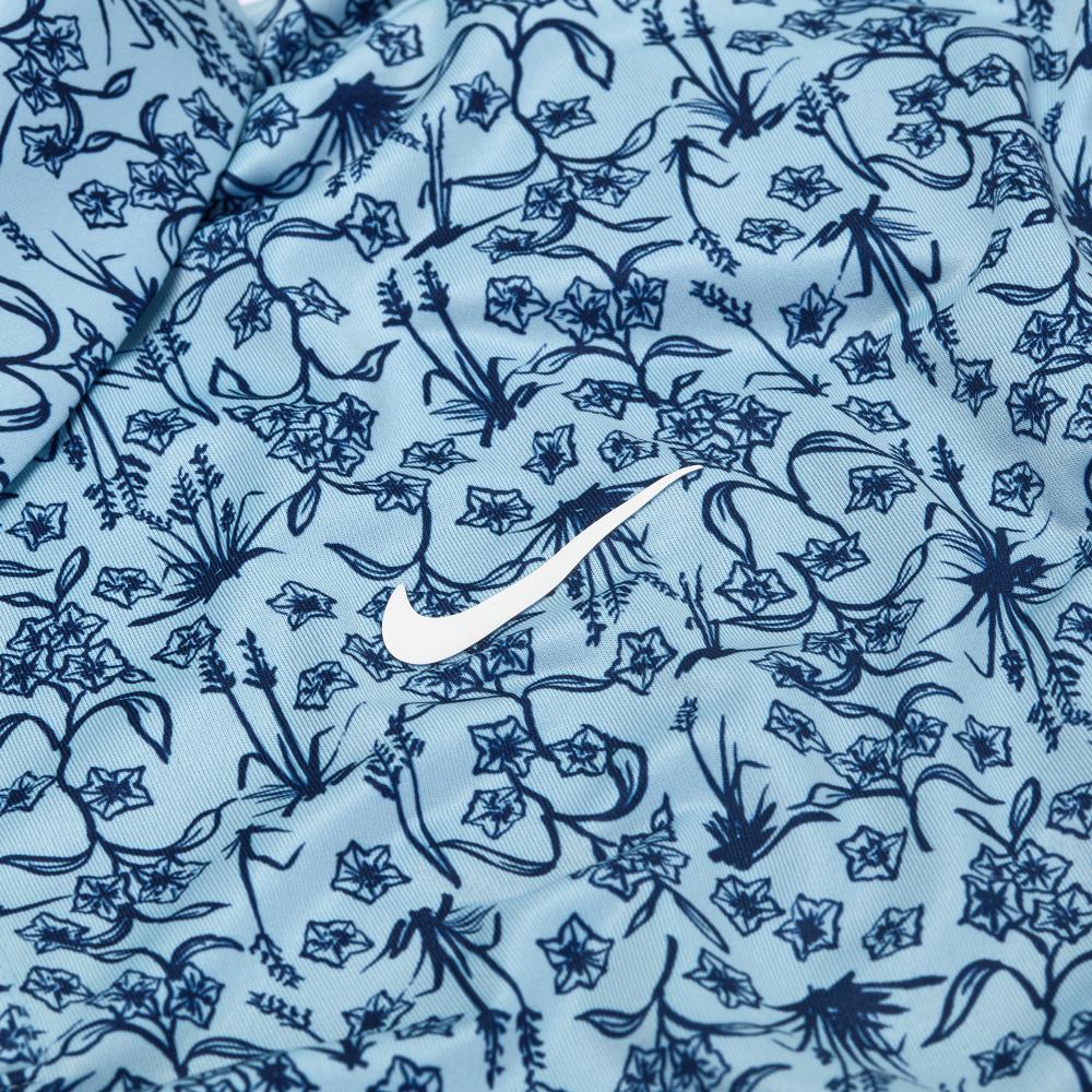 Amgen Irish Open Nike Men's Blue Floral Print Polo Shirt
