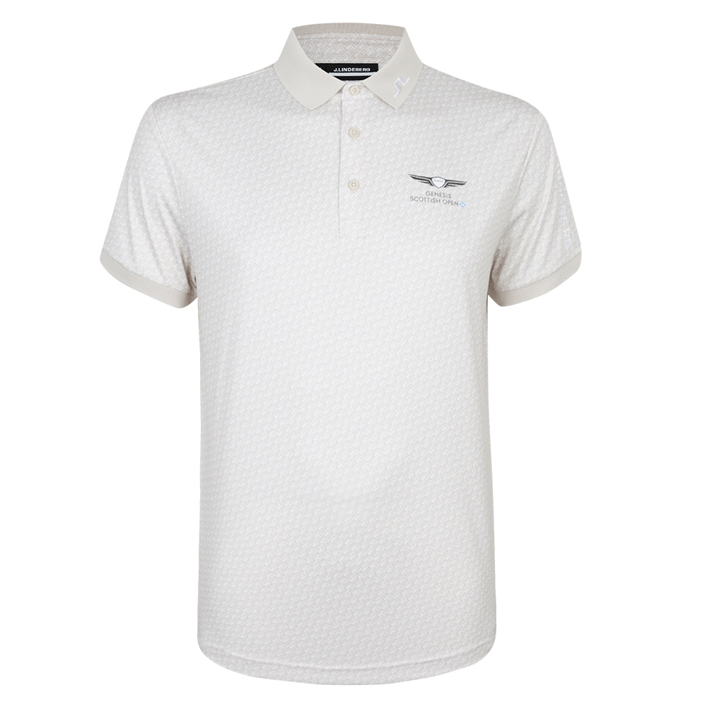Genesis Scottish Open J.Lindeberg Men's Stone Print Polo
