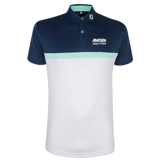 Amgen Irish Open FootJoy Men's Green Stripe Polo Shirt