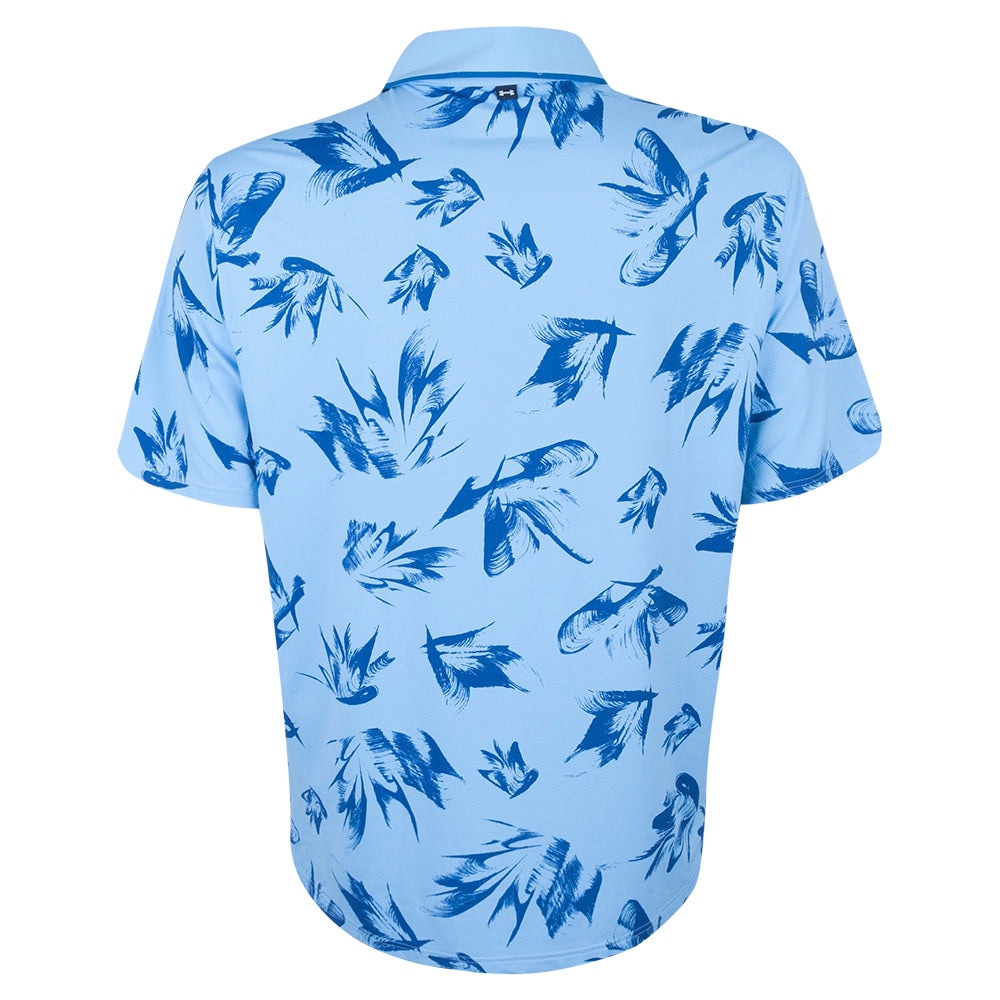 BMW PGA Championship Men's Under Armour Blue Flower Print Polo Shirt