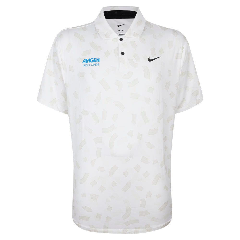 Amgen Irish Open Nike Men's White Print Polo Shirt