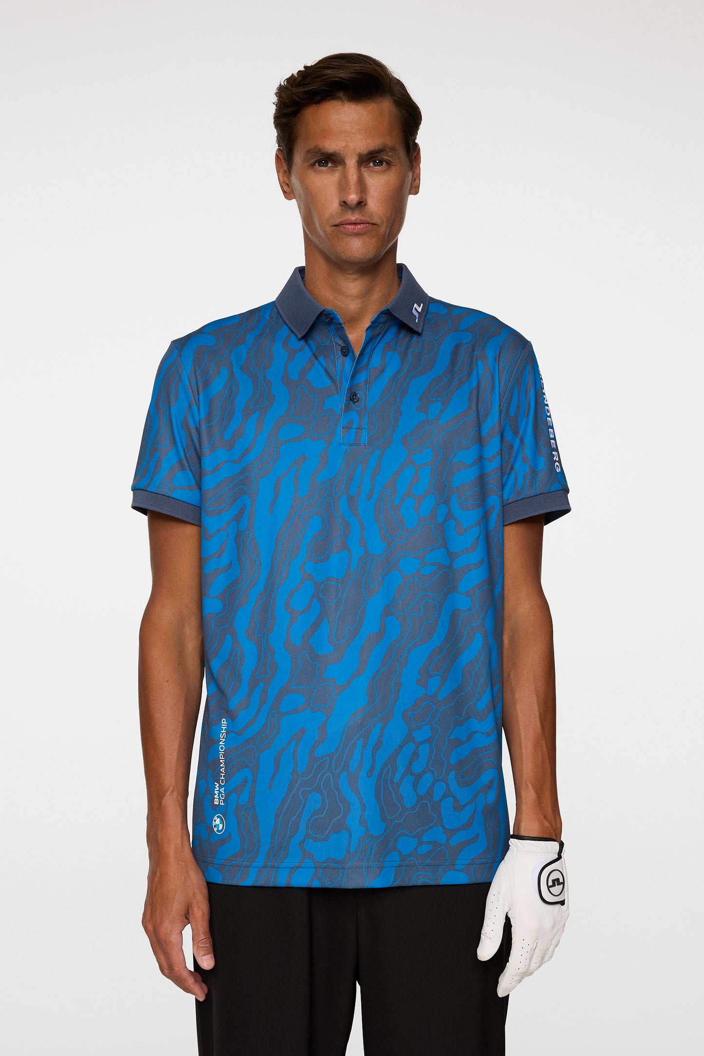 BMW PGA Championship J.Lindeberg Tour Tech Print Polo Shirt