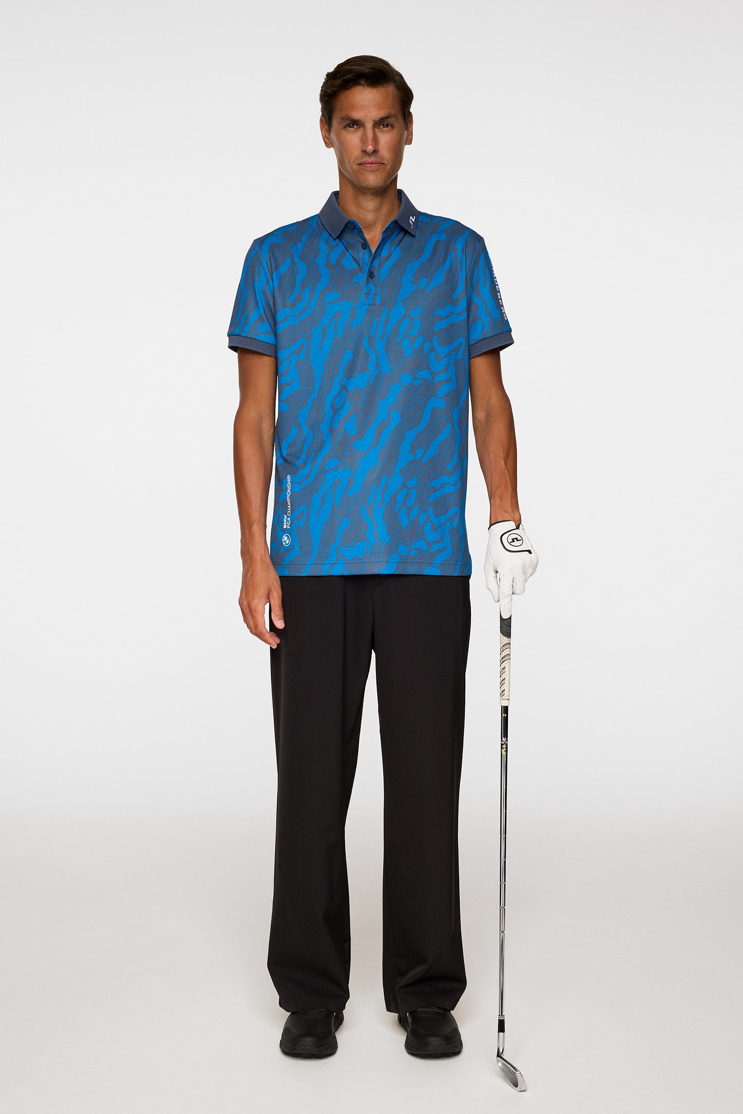 BMW PGA Championship J.Lindeberg Tour Tech Print Polo Shirt