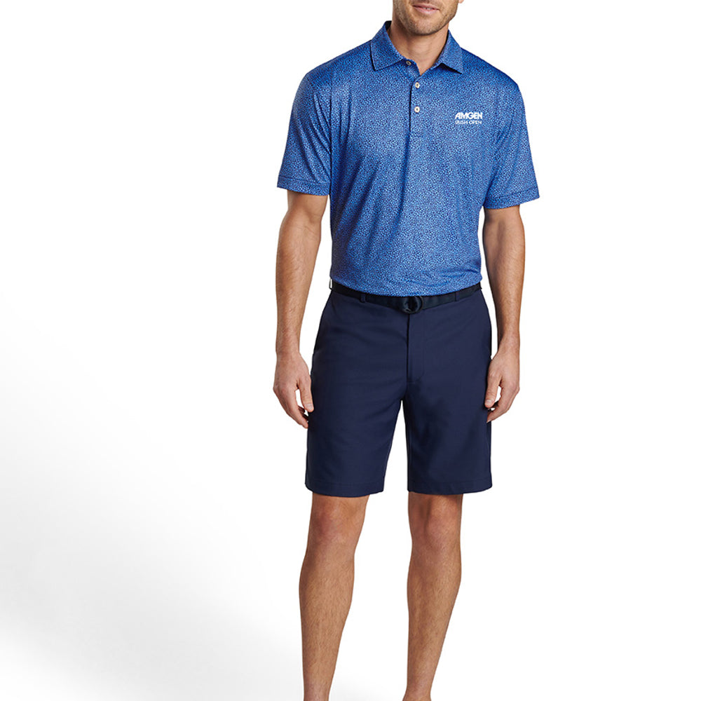 Amgen Irish Open Peter Millar Men's Luck of the Irish Blue Print Polo Shirt