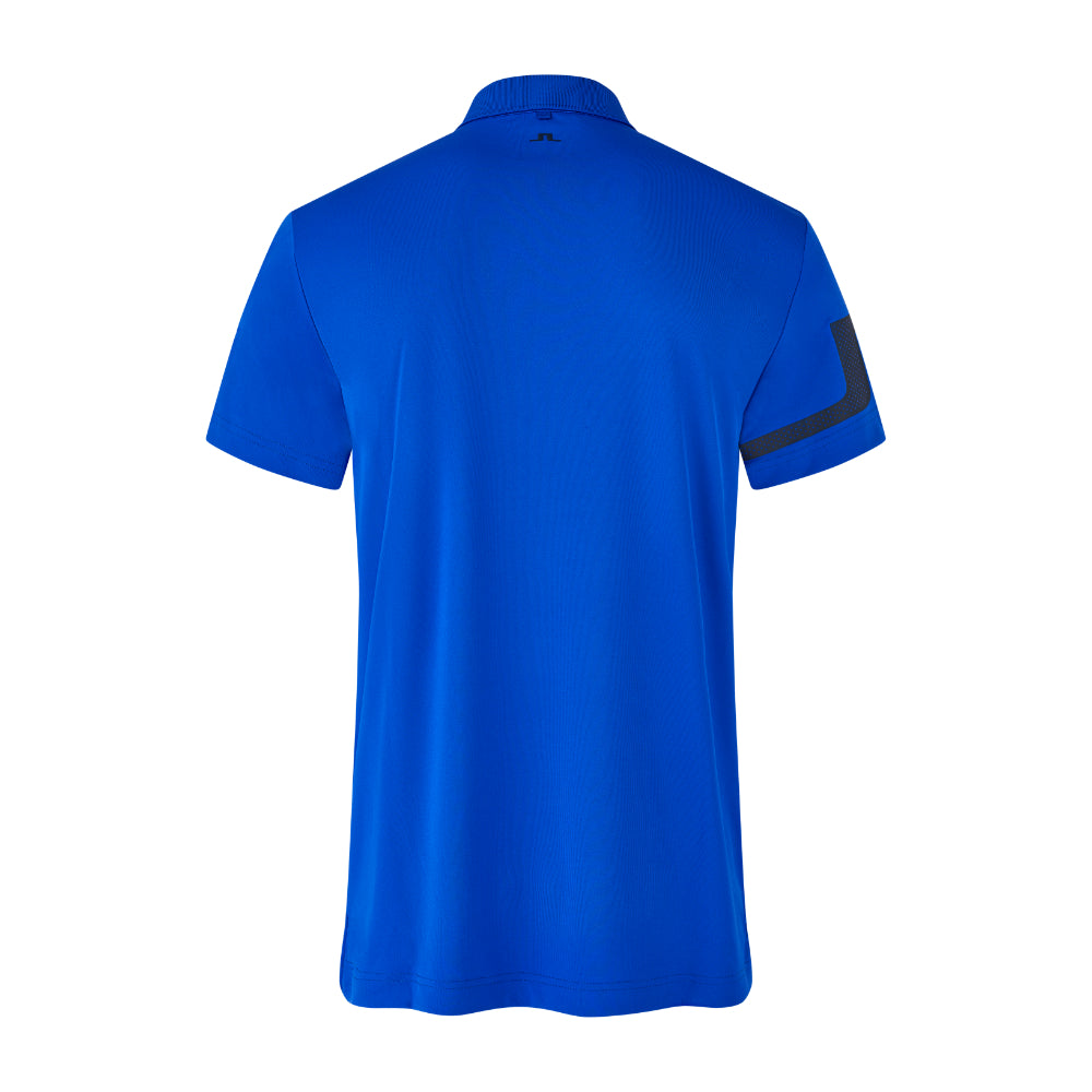 BMW PGA Championship J.Lindeberg Men's Blue Heath Polo Shirt