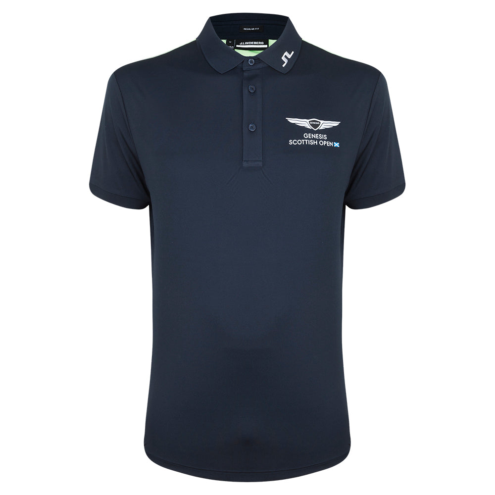 Genesis Scottish Open J.Lindeberg Men's Jeff Navy Polo Shirt