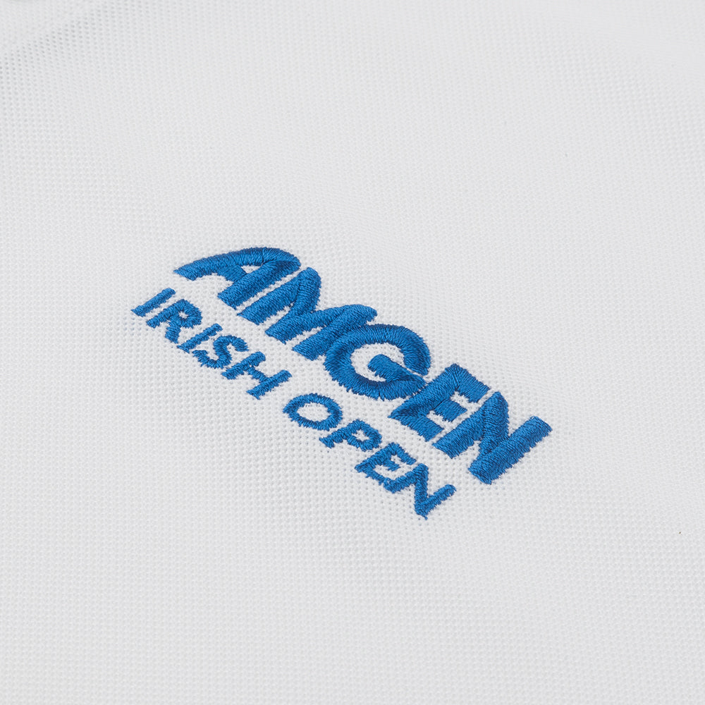 Amgen Irish Open Glenmuir Men's White Tipped Polo Shirt