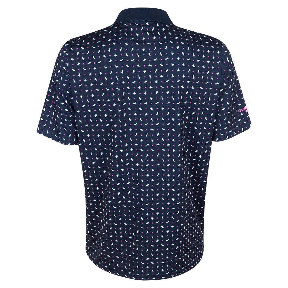Amgen Irish Open Glenmuir Men's Navy Print Polo Shirt