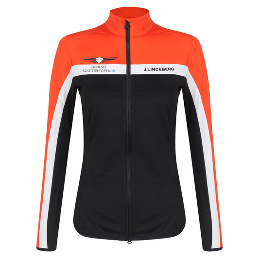 Genesis Scottish Open J.Lindeberg Women's Janice Black Full Zip Mid Layer