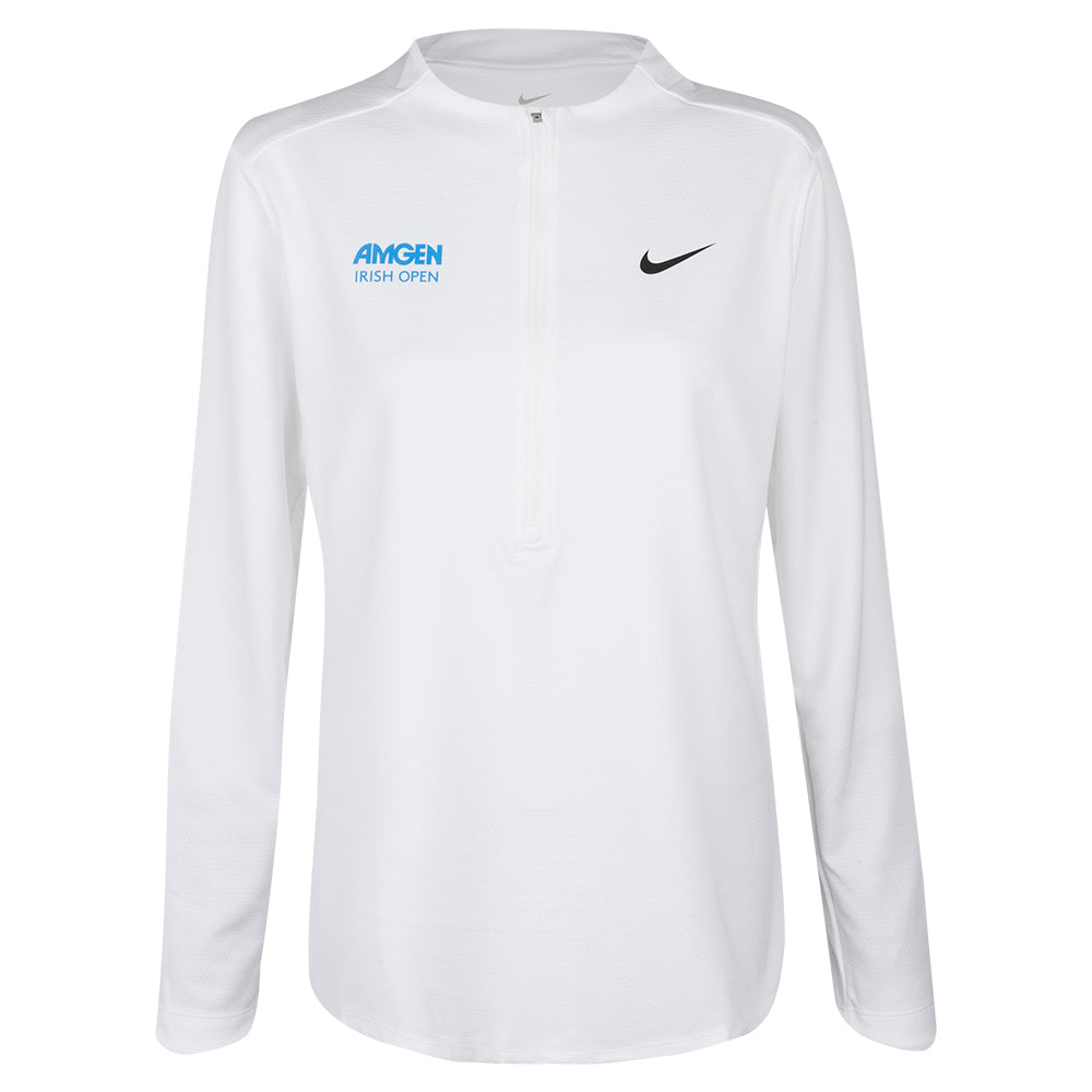 Amgen Irish Open Nike Women's White Half Zip Midlayer