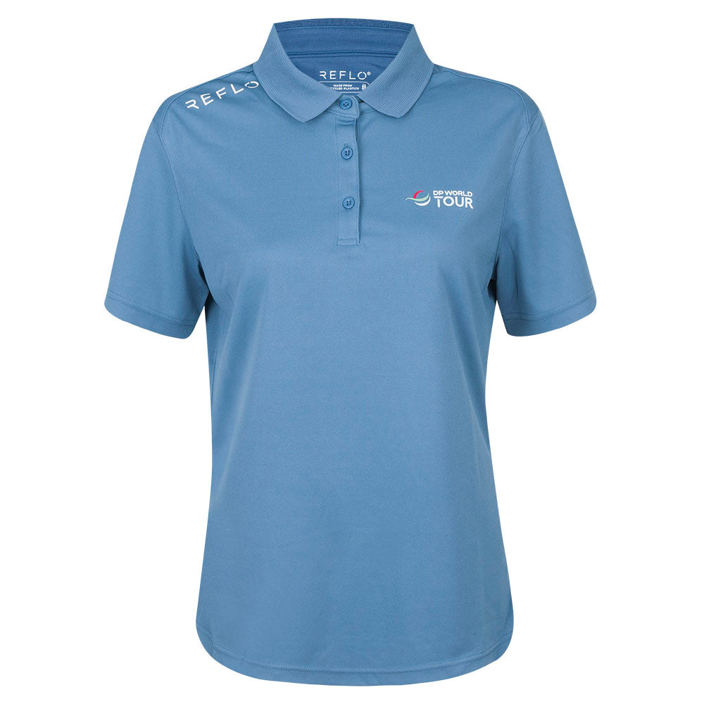 DP World Tour Reflo Women's Blue Polo Shirt