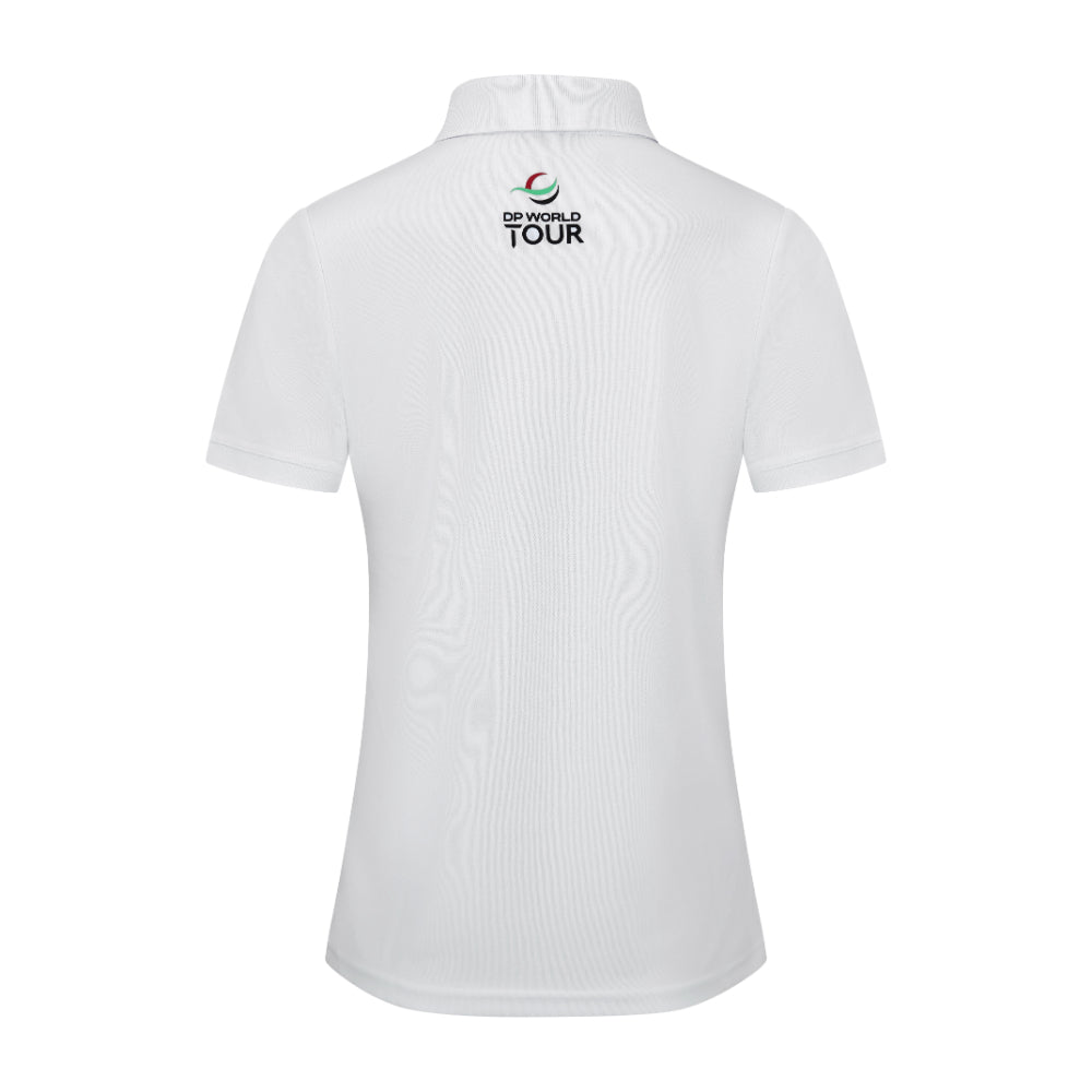 Amgen Irish Open Women's White Polo Shirt Back