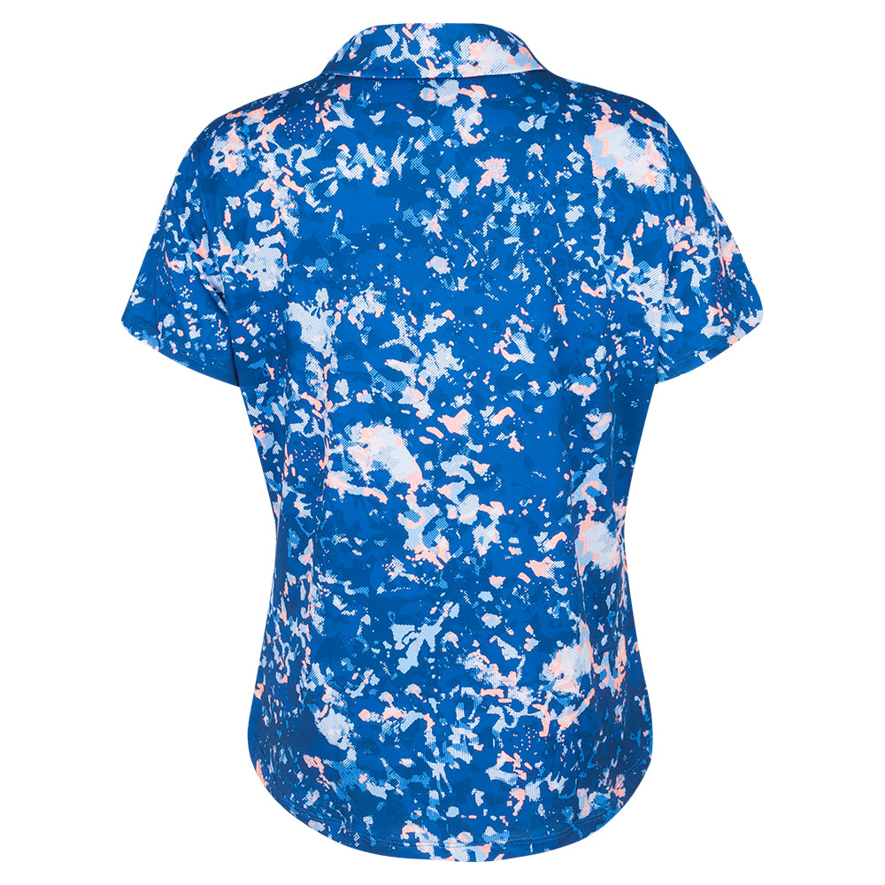 BMW PGA Championship Women's Under Armour Navy Print Polo Shirt