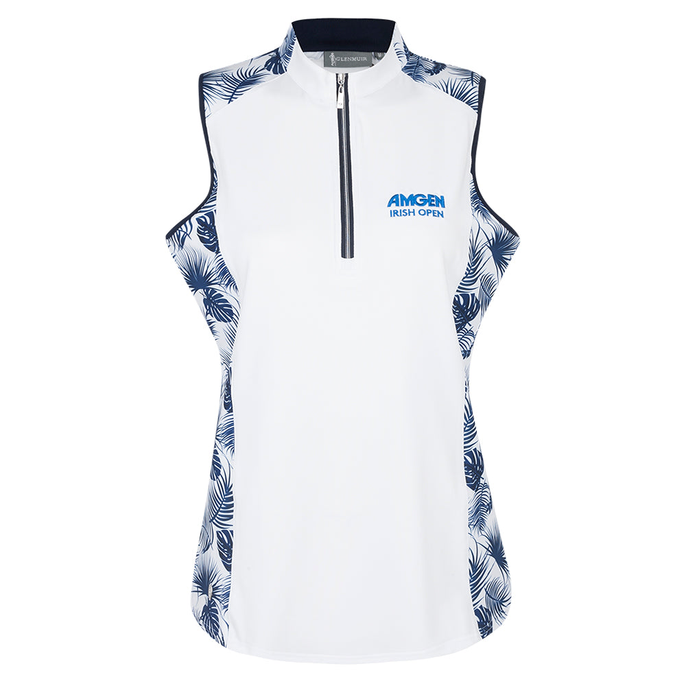 Amgen Irish Open Glenmuir Women's Sleeveless Zip Polo Shirt