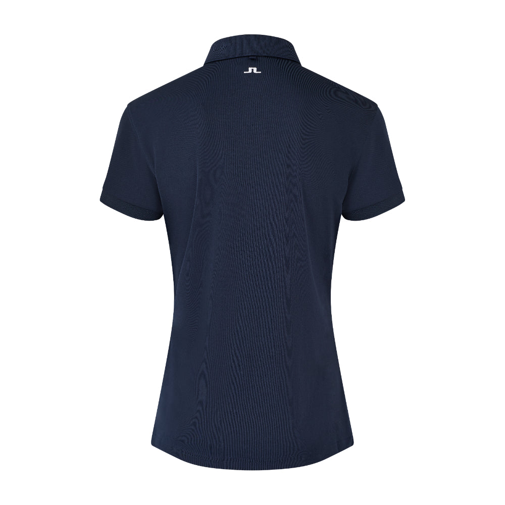 BMW PGA Championship J.Lindeberg Women's Navy Tour Tech Polo Shirt