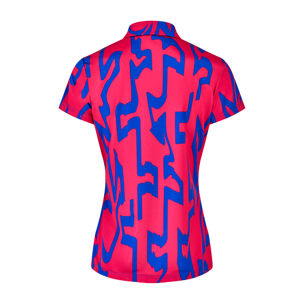 BMW PGA Championship J.Lindeberg Women's Blue Cara Polo Shirt