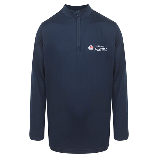 Betfred British Masters Youth 1/4 Zip Midlayer - Navy