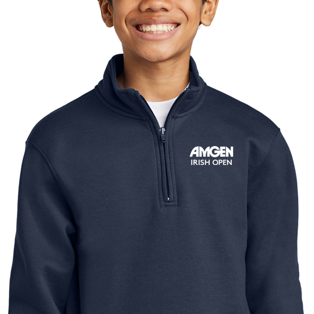 Amgen Irish Open Junior Navy 1/4 Zip Mid Layer